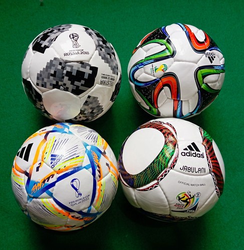 Set of 4 Pcs Soccer Ball Fifa Would Cup Mini Football. 2010-2014-2018-2022 Size1 Set of 4 Pcs Soccer Ball Fifa Would Cup Mini Football. 2010-2014-2018-2022 Size1