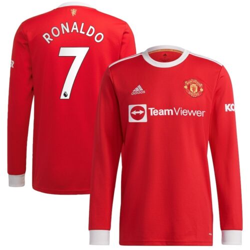 Cristiano Ronaldo Manchester United adidas 2021/22 Home Long Sleeve Jersey Cristiano Ronaldo Manchester United adidas 2021/22 Home Long Sleeve Jersey