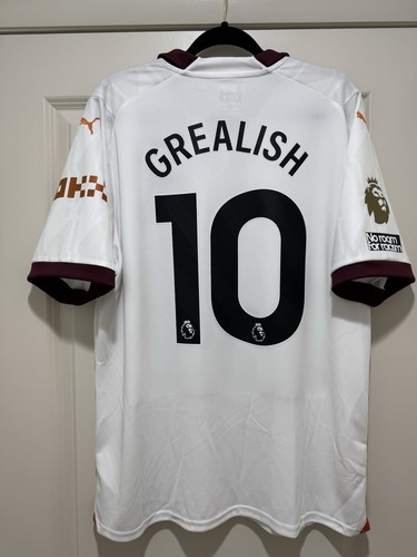 Grealish #10 Mens EXTRA LARGE PUMA Manchester City Away Jersey Grealish #10 Mens EXTRA LARGE PUMA Manchester City Away Jersey