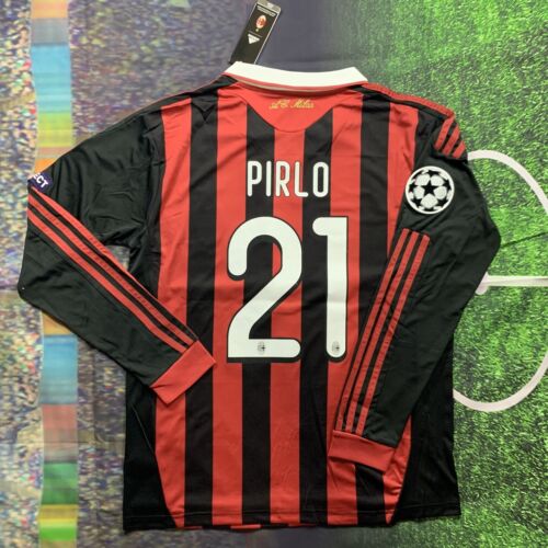 Pirlo AC Milan 2009/2010 Long Sleeve Jersey – Retro Jersey – Mens XL Pirlo AC Milan 2009/2010 Long Sleeve Jersey – Retro Jersey – Mens XL