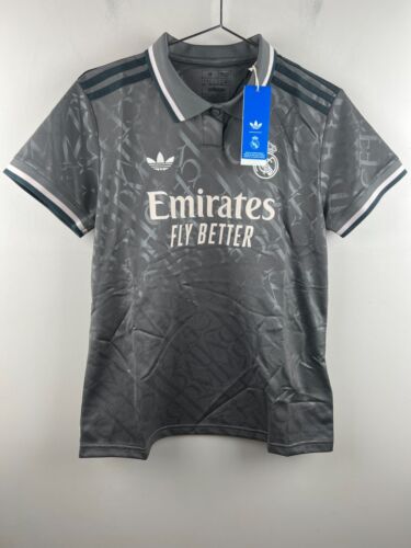 Real Madrid 24/25 3rd Jersey Gray Adidas Originals Womens M New w/ Tags Real Madrid 24/25 3rd Jersey Gray Adidas Originals Womens M New w/ Tags