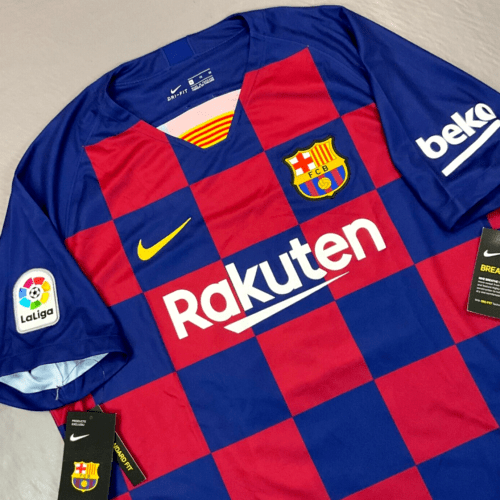 New Nike FC Barcelona Lionel Messi La Liga Jersey AJ5532-456 Men’s Sz XL RARE New Nike FC Barcelona Lionel Messi La Liga Jersey AJ5532-456 Men’s Sz XL RARE
