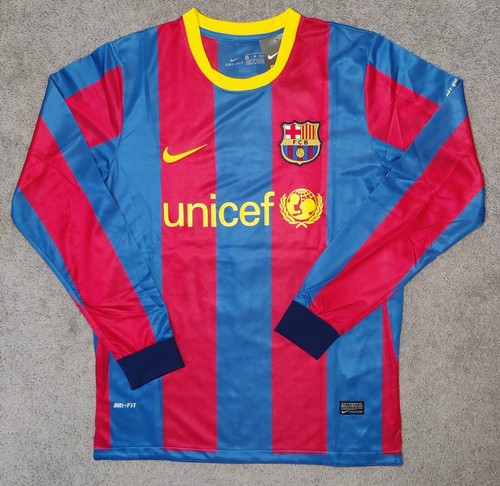 Barcelona 2010/11 Home Messi #10 Rare Futbol Football Jersey New Long Sleeve S Barcelona 2010/11 Home Messi #10 Rare Futbol Football Jersey New Long Sleeve S