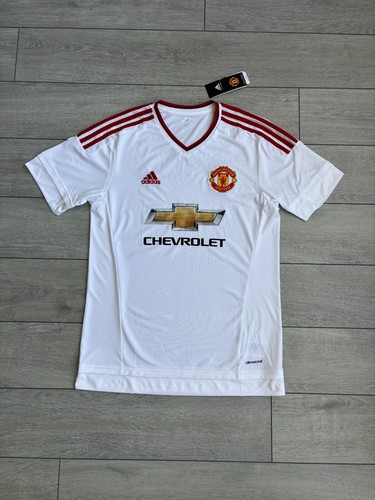 Manchester United 2015 Adidas New Football Shirt Soccer Jersey White Size Medium Manchester United 2015 Adidas New Football Shirt Soccer Jersey White Size Medium
