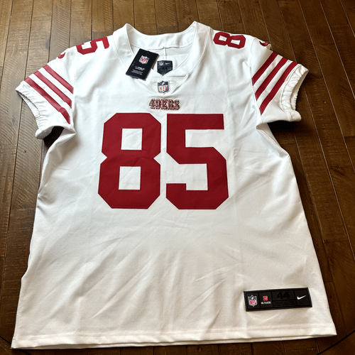 NWT Nike George Kittle #85 Football Vapor Elite Jersey Size Men’s 44 5 MSRP NWT Nike George Kittle #85 Football Vapor Elite Jersey Size Men’s 44 5 MSRP