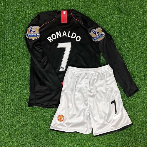 Kids Ronaldo 7 Manchester United 2007 2008 Kit Jersey Shorts Vintage Football Kids Ronaldo 7 Manchester United 2007 2008 Kit Jersey Shorts Vintage Football