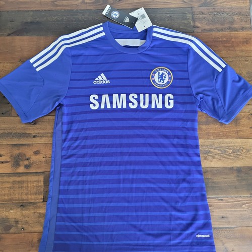 New CHELSEA 2014 2015 HOME Soccer Jersey Mens Medium Shirt Adidas G92151 Blank New CHELSEA 2014 2015 HOME Soccer Jersey Mens Medium Shirt Adidas G92151 Blank