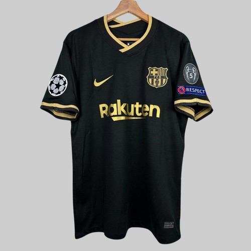 FC Barcelona 2020/2021 Football Shirt Away Black Soccer Jersey – Messi #10 FC Barcelona 2020/2021 Football Shirt Away Black Soccer Jersey – Messi #10