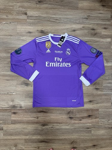 Real Madrid 2016/17 Away Ronaldo UCL Final Soccer Jersey Real Madrid 2016/17 Away Ronaldo UCL Final Soccer Jersey