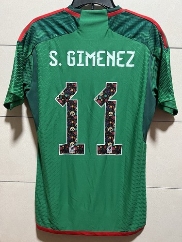 Adidas Mexico 2022 Jersey Edición Especial Dia De Los Muertos Santi Giménez 11 Adidas Mexico 2022 Jersey Edición Especial Dia De Los Muertos Santi Giménez 11