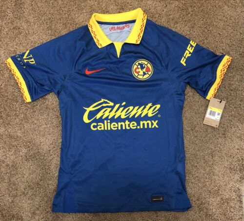 NIKE CLUB AMERICA 22/23 STADIUM AWAY DRI-FIT SOCCER JERSEY DX2681-410 SIZE S NWT NIKE CLUB AMERICA 22/23 STADIUM AWAY DRI-FIT SOCCER JERSEY DX2681-410 SIZE S NWT