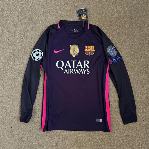 FC Barcelona Neymar JR #11 2016/017 Away Jersey Long Sleeve Football Shirt Men’s FC Barcelona Neymar JR #11 2016/017 Away Jersey Long Sleeve Football Shirt Men’s