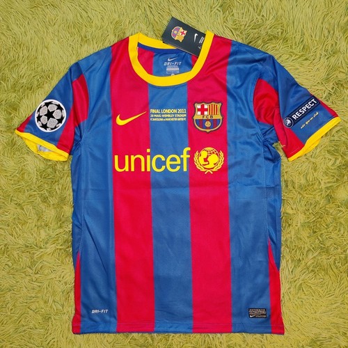 Barcelona FC Home Messi #10 2010/11 New UCL Final Futbol Soccer Jersey Men’s S Barcelona FC Home Messi #10 2010/11 New UCL Final Futbol Soccer Jersey Men’s S
