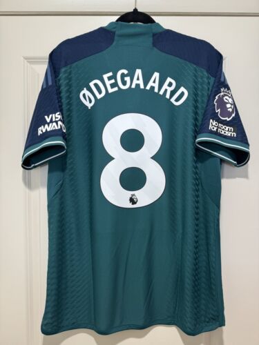 Odegaard #8 Mens LARGE Adidas Arsenal Authentic Third Jersey Odegaard #8 Mens LARGE Adidas Arsenal Authentic Third Jersey