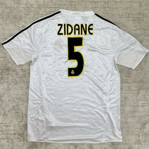Zidane Real Madrid Football Shirt 2004-2005 Home White Retro Soccer Jersey Zidane Real Madrid Football Shirt 2004-2005 Home White Retro Soccer Jersey