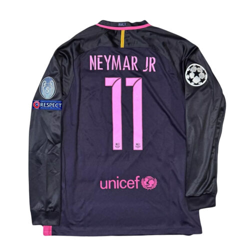 Fc Barcelona 2016/2017 Away Jersey Long Sleeve Football Jersey – Neymar JR #11 Fc Barcelona 2016/2017 Away Jersey Long Sleeve Football Jersey – Neymar JR #11
