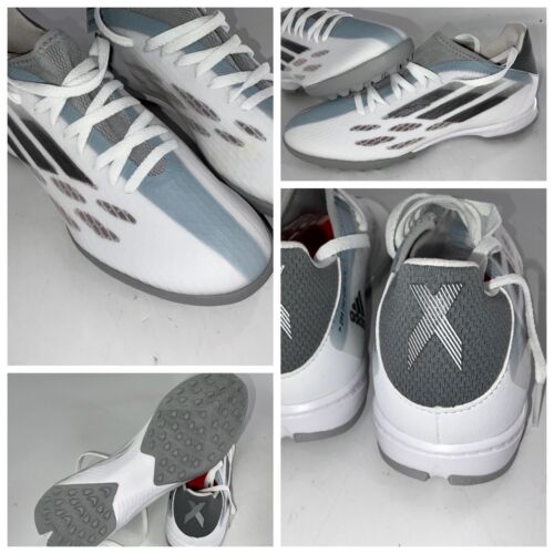Adidas X SPEEDFLOW3 Indoor Soccer Shoes Sz 6.5 White Gray FY3313 NEW YGI D4S-30 Adidas X SPEEDFLOW3 Indoor Soccer Shoes Sz 6.5 White Gray FY3313 NEW YGI D4S-30