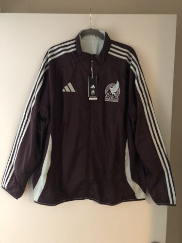 Mexico 24/25 Adidas Reversible Anthem Track Jacket Training Football Soccer 2XL Mexico 24/25 Adidas Reversible Anthem Track Jacket Training Football Soccer 2XL
