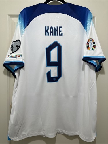 Harry Kane #9 Mens 2 EXTRA LARGE England National Team Home Jersey Harry Kane #9 Mens 2 EXTRA LARGE England National Team Home Jersey