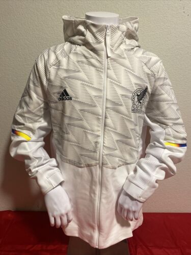 Adidas Mexico 22/23 Game Day Full-Zip Travel World Cup Hoodie Jacket IC4450 XL Adidas Mexico 22/23 Game Day Full-Zip Travel World Cup Hoodie Jacket IC4450 XL