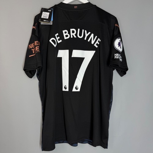 NWT MANCHESTER CITY 2020/2021 AWAY FOOTBALL SHIRT JERSEY XL PUMA #17 DE BRUYNE NWT MANCHESTER CITY 2020/2021 AWAY FOOTBALL SHIRT JERSEY XL PUMA #17 DE BRUYNE