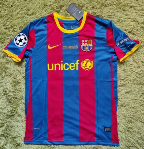 Barcelona FC Home Messi #10 2010/11 New UCL Final Futbol Soccer Jersey Men’s M Barcelona FC Home Messi #10 2010/11 New UCL Final Futbol Soccer Jersey Men’s M