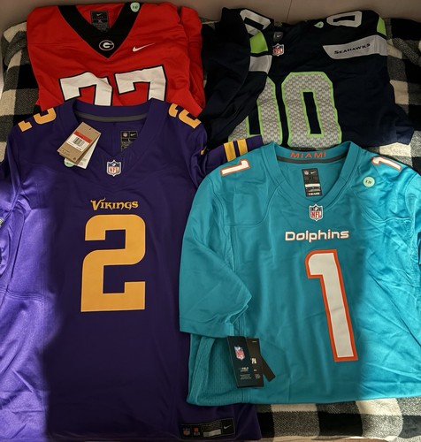 NFL and College Bundle Justin Jefferson And TUA JERSEY + 14 Moreeee NFL and College Bundle Justin Jefferson And TUA JERSEY + 14 Moreeee