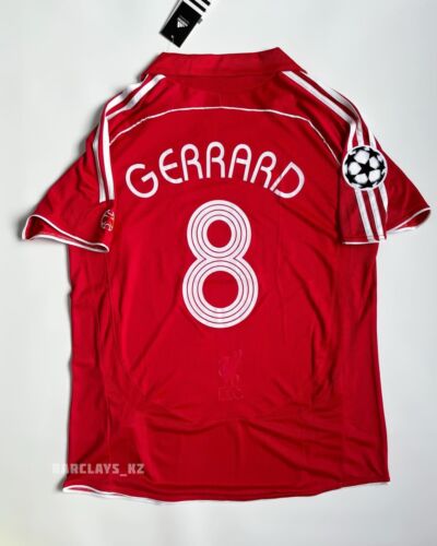 Liverpool 2006/07 Steven Gerrard UCL home red retro soccer jersey Liverpool 2006/07 Steven Gerrard UCL home red retro soccer jersey