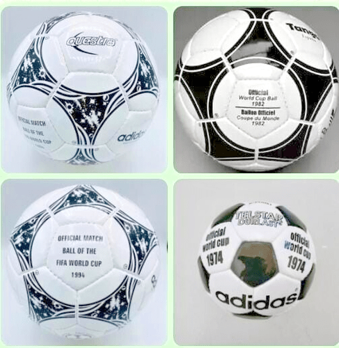 Adidas FIFA World Cup 1974+1982+1990+1994Soccer Match Ball Football Size 5 Adidas FIFA World Cup 1974+1982+1990+1994Soccer Match Ball Football Size 5
