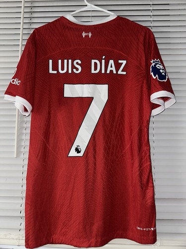 LIVERPOOL NIKE 2023/2024 FOOTBALL HOME JERSEY #7 LUIS DIAZ SIZE “L” DX2692-688 LIVERPOOL NIKE 2023/2024 FOOTBALL HOME JERSEY #7 LUIS DIAZ SIZE “L” DX2692-688