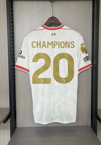 2024-25 CHAMPIONS 20 Liverpool I Away Jersey (S, M, L, XL, 2XL) 2024-25 CHAMPIONS 20 Liverpool I Away Jersey (S, M, L, XL, 2XL)