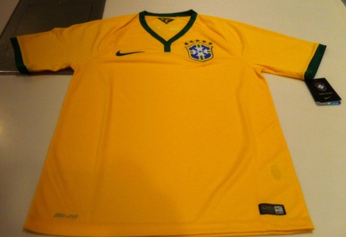 Team Brasil Brazil Home 2014 World Cup Soccer Home Jersey SS M Men’s Yellow Team Brasil Brazil Home 2014 World Cup Soccer Home Jersey SS M Men’s Yellow