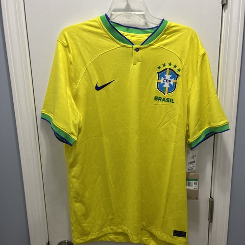 NIKE BRAZIL HOME SOCCER JERSEY WORLD CUP QATAR 2022 YELLOW MENS SIZE XL NIKE BRAZIL HOME SOCCER JERSEY WORLD CUP QATAR 2022 YELLOW MENS SIZE XL