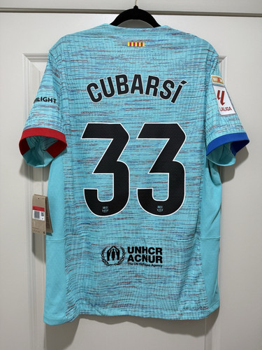 Pau Cubarsi #33 Men’s EXTRA LARGE Nike FC Barcelona Authentic Away Jersey Pau Cubarsi #33 Men’s EXTRA LARGE Nike FC Barcelona Authentic Away Jersey