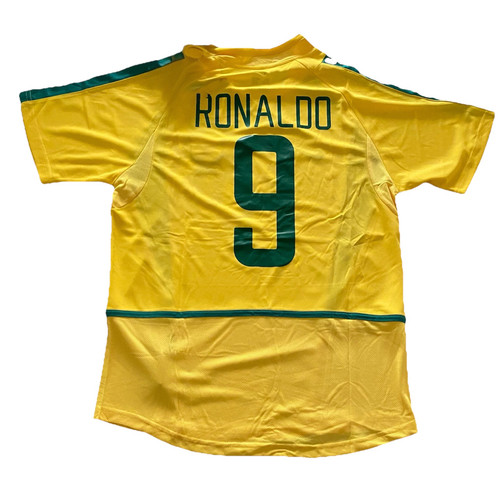 Brazil Rivaldo #10 World Cup 2002 Home Yellow Soccer Football Futbol Jersey L Brazil Rivaldo #10 World Cup 2002 Home Yellow Soccer Football Futbol Jersey L