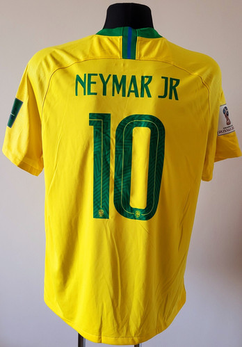 Nike Mens Brazil Soccer Jersey Neymar Jr 10 Blue Away Dri Fit Large Nike Mens Brazil Soccer Jersey Neymar Jr 10 Blue Away Dri Fit Large