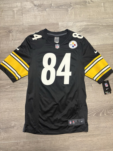 Nike NFL Pittsburgh Steelers Brown #84 On Field Jersey Black Size S Mens NWT Nike NFL Pittsburgh Steelers Brown #84 On Field Jersey Black Size S Mens NWT