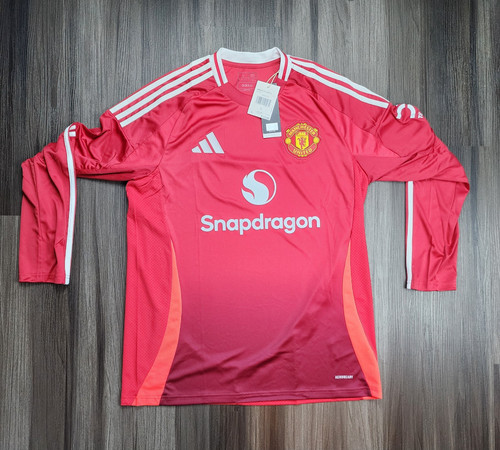 adidas men Manchester United 24/25 Long Sleeve Home Jersey – IT1971 adidas men Manchester United 24/25 Long Sleeve Home Jersey – IT1971