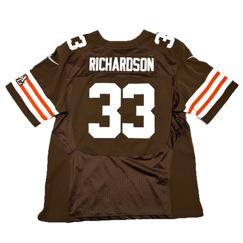 NIKE NFL TRENT RICHARDSON #33 Cleveland BROWNS Football Jersey Size XXL Stitched NIKE NFL TRENT RICHARDSON #33 Cleveland BROWNS Football Jersey Size XXL Stitched