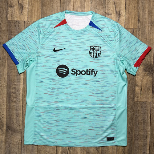 Nike Authentic FC Barcelona 2023/24 Aqua DX9820-487 Soccer Jersey Men’s Size L Nike Authentic FC Barcelona 2023/24 Aqua DX9820-487 Soccer Jersey Men’s Size L