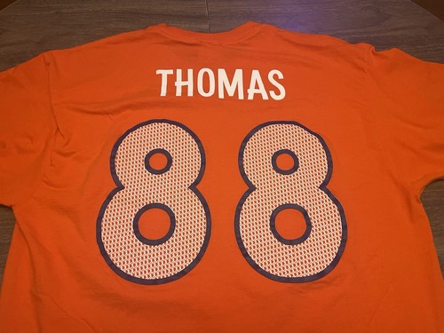 Facsimile Autographed Demaryius Thomas Denver Orange Reprint Jersey Size Mens XL Facsimile Autographed Demaryius Thomas Denver Orange Reprint Jersey Size Mens XL