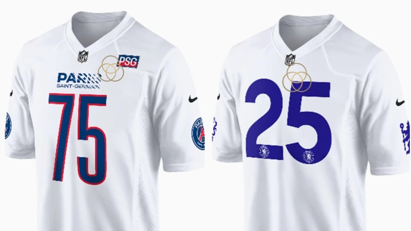 Leak reveals NFL to release stunning jerseys with Chelsea, PSG, Atletico Madrid Leak reveals NFL to release stunning jerseys with Chelsea, PSG, Atletico Madrid