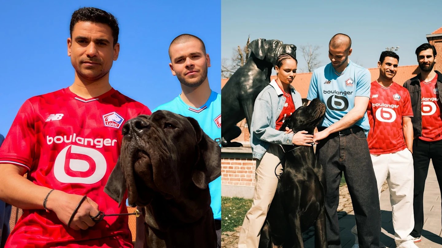 LOSC Lille reveal new kit with help of gigantic dog LOSC Lille reveal new kit with help of gigantic dog