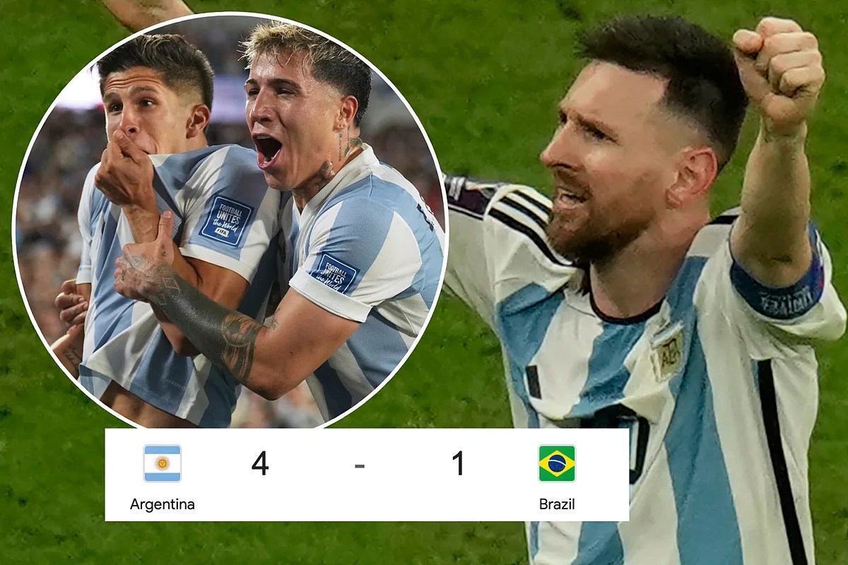 Messi react to Argentina's historic win over Brazil and how his teammates shut Raphinha's mouth Messi react to Argentina's historic win over Brazil and how his teammates shut Raphinha's mouth