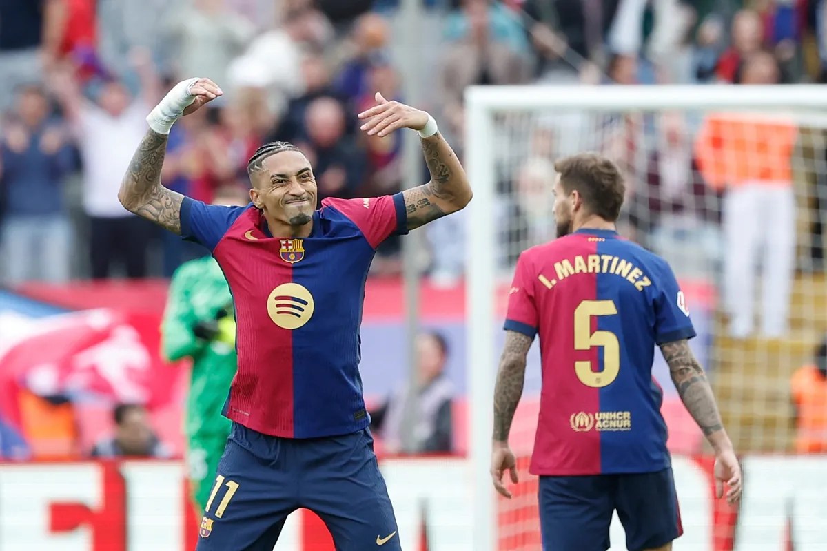 Raphinha leads Barcelona's 4-3 comeback win over Celta Vigo Raphinha leads Barcelona's 4-3 comeback win over Celta Vigo