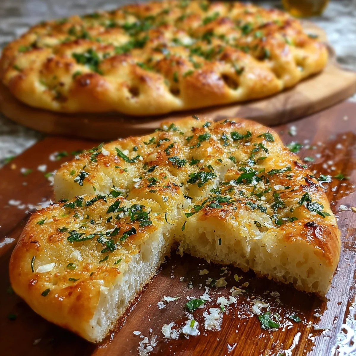 Garlic Parmesan Focaccia Garlic Parmesan Focaccia