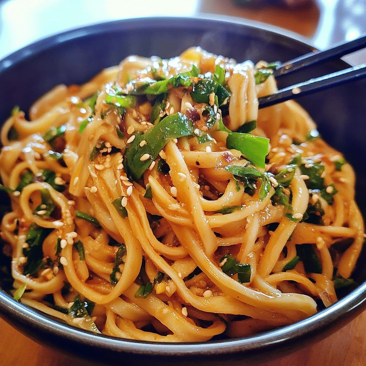 Spicy garlic noodles Spicy garlic noodles
