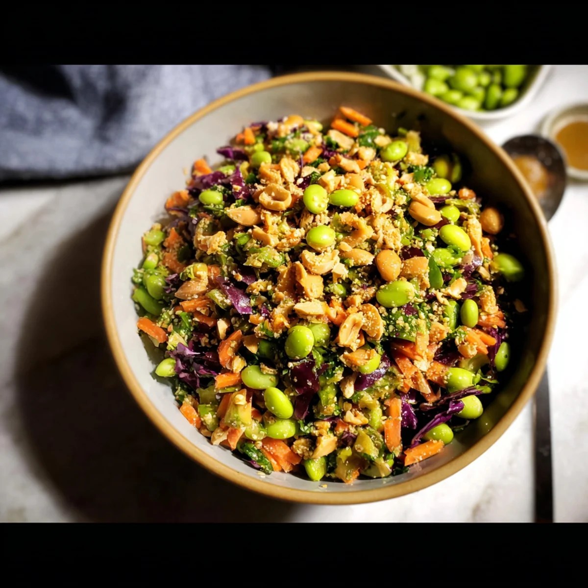 Asian Edamame Peanut Crunch Salad Asian Edamame Peanut Crunch Salad