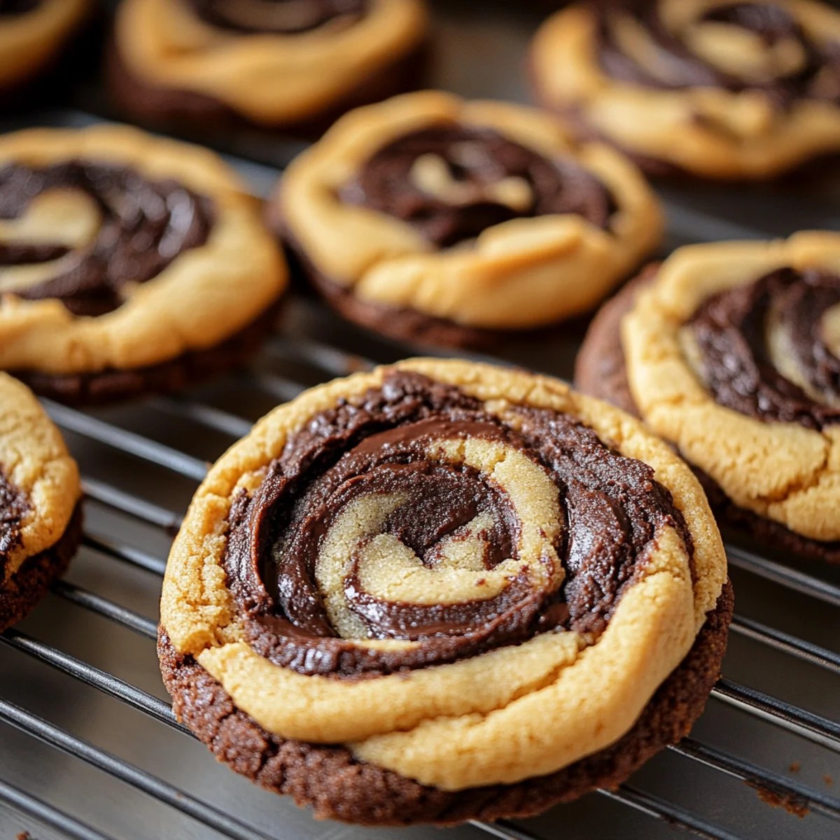 Peanut Butter Brownie Swirl Cookies Peanut Butter Brownie Swirl Cookies