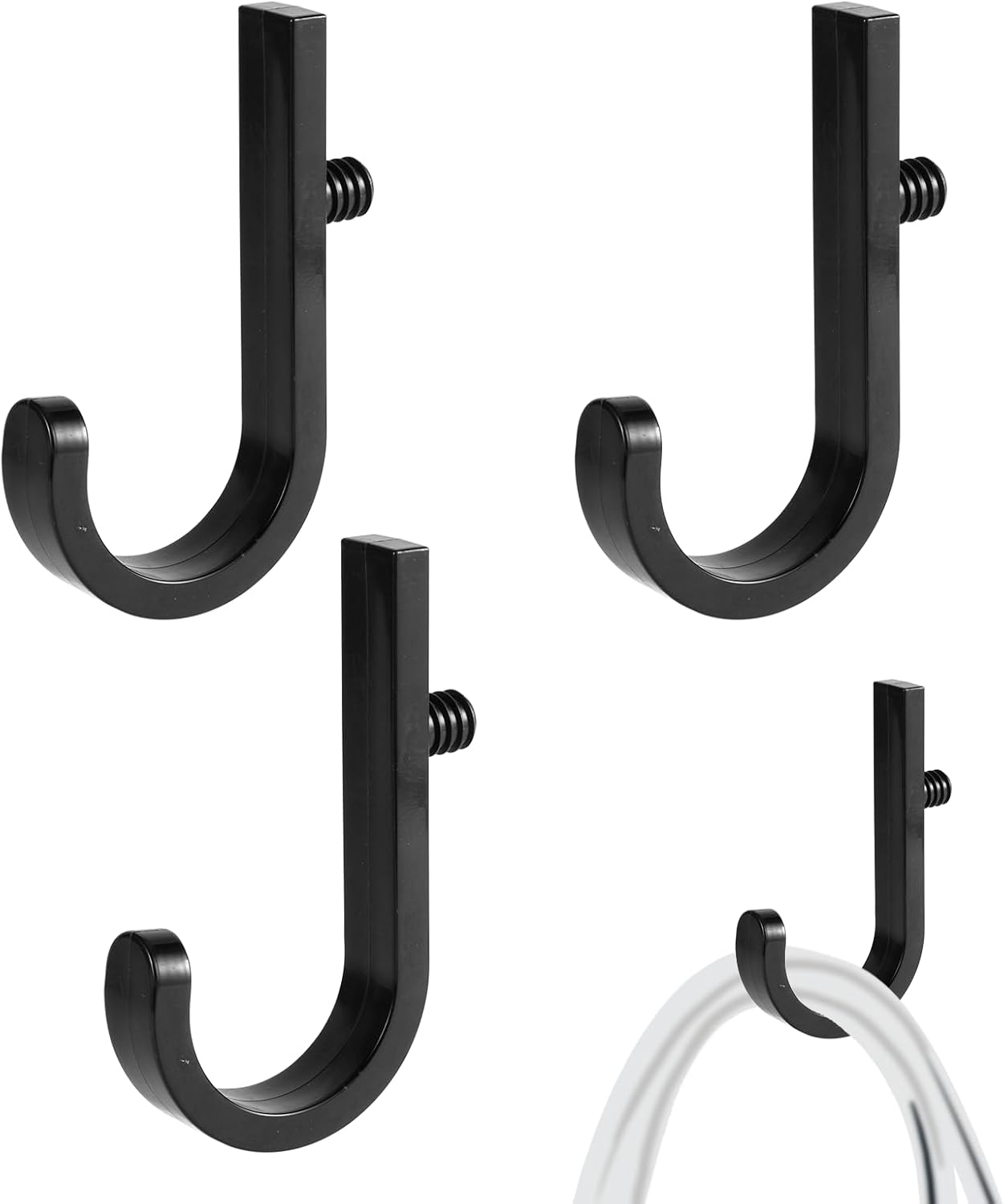 3pcs Tool Hooks for Shed for Suncast, Single Head Design Premium Plastic Tool Hangers Practical Accessories Parts Compatible with Suncast Shed (Black) 3pcs Tool Hooks for Shed for Suncast, Single Head Design Premium Plastic Tool Hangers Practical Accessories Parts Compatible with Suncast Shed (Black)